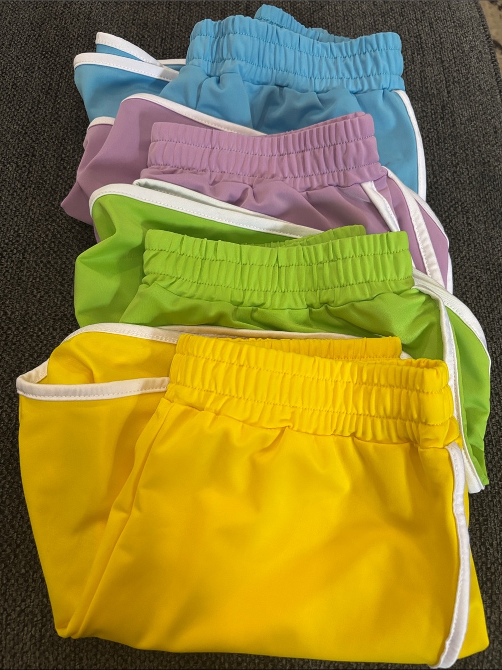 4 Pair Girls Athletic Shorts 🌼🪻🪷